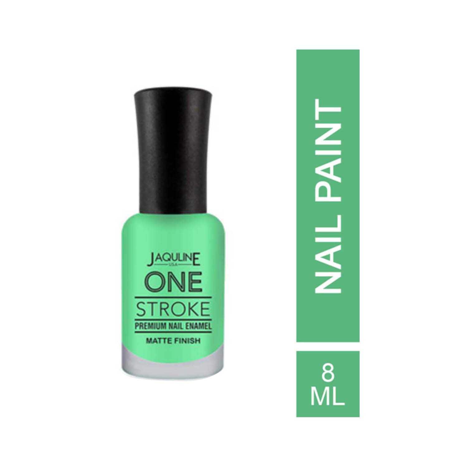 Jaquline USA | Jaquline USA One Stroke Premium Nail Enamel - J28 Pepper Green (8ml)