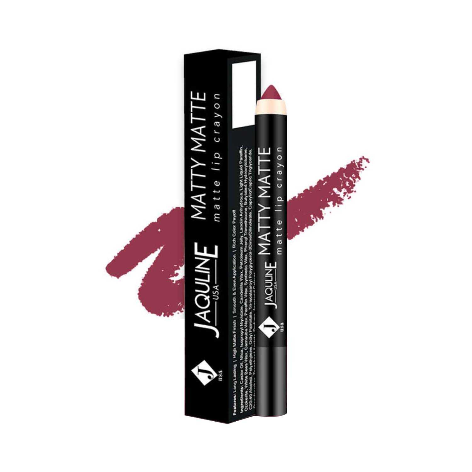 Jaquline USA | Jaquline USA Matty Matte Lip Crayon - 4 Bold Babe (2.8g)