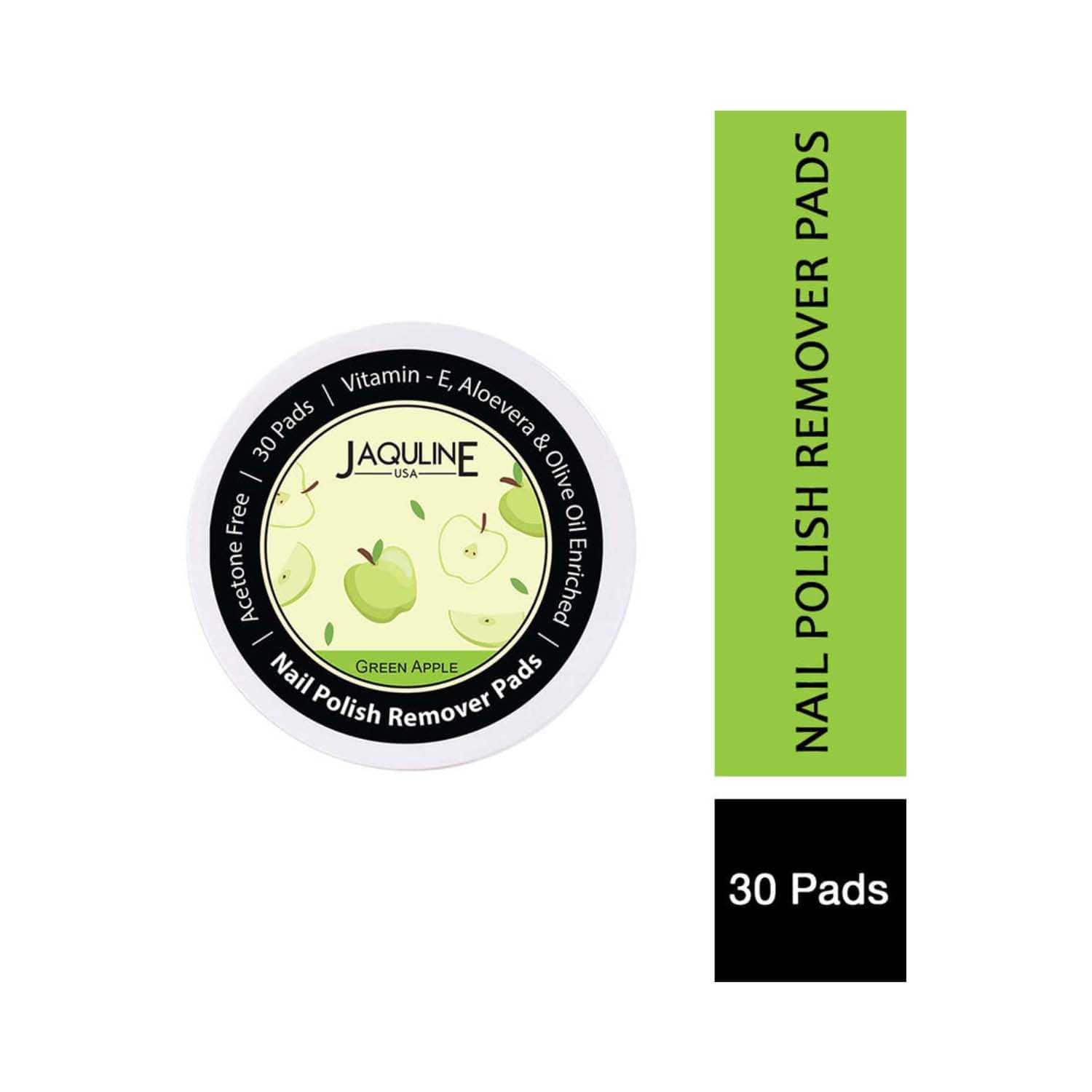 Jaquline USA | Jaquline USA Green Apple Nail Polish Remover Pad - (30 Pcs)