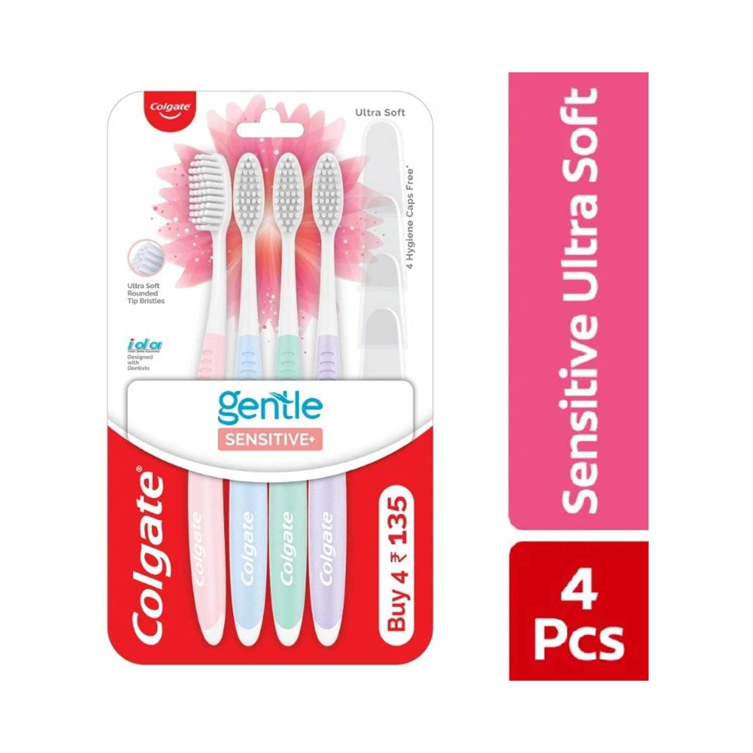 Colgate Palmolive | Colgate Palmolive Gentle Sensitive Soft Bristles Toothbrush (4 Pcs)