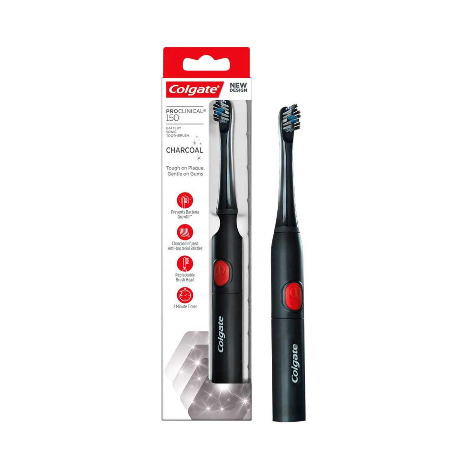 Colgate Palmolive | Colgate Palmolive Pro-Clinical 150 Charcoal Battery Powered Toothbrush