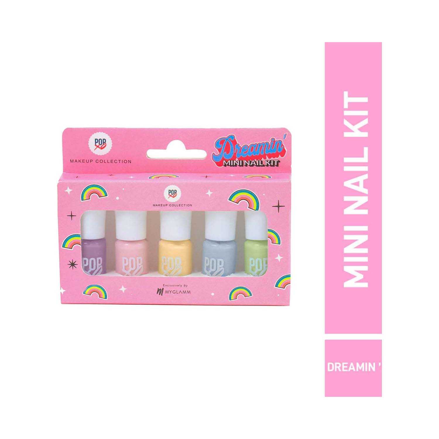 MYGLAMM | MyGlamm Popxo Makeup Collection Mini Nail Polish Kit - Dreamin (5 Pcs)