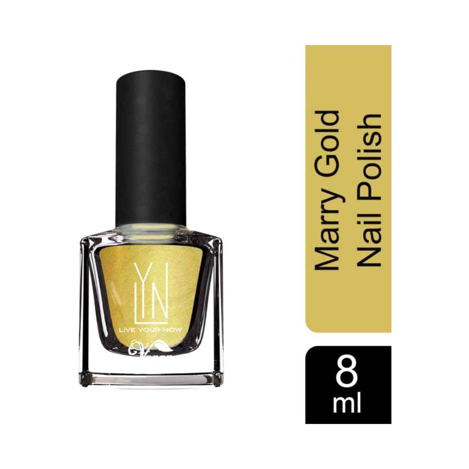 Live Your Now (LYN) | LYN Fast Dry Non Toxic Nail Polish - Marry Gold (8ml)