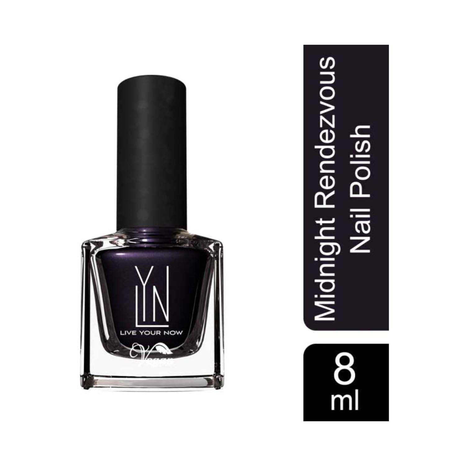 Live Your Now (LYN) | LYN Fast Dry Non Toxic Nail Polish - Midnight Rendezvous (8ml)