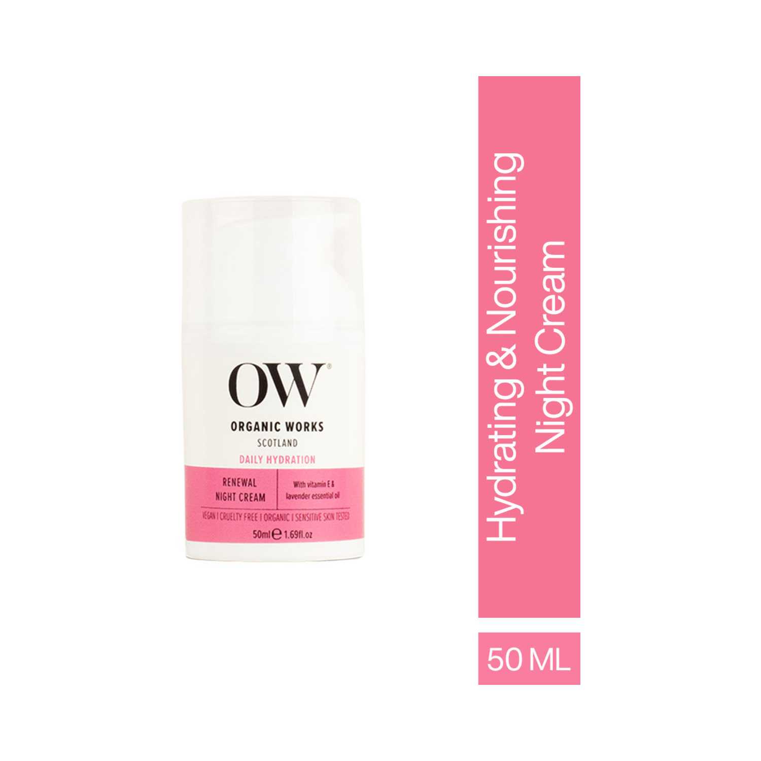 ORGANIC WORKS | Organic Works Renewal Night Cream (50ml)