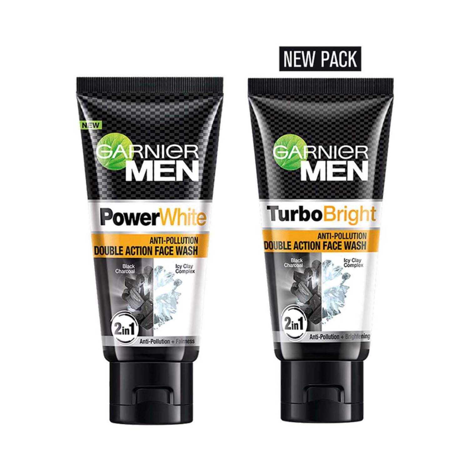 Garnier | Garnier Men Turbo Bright Anti-Pollution Double Action Face Wash (150g)