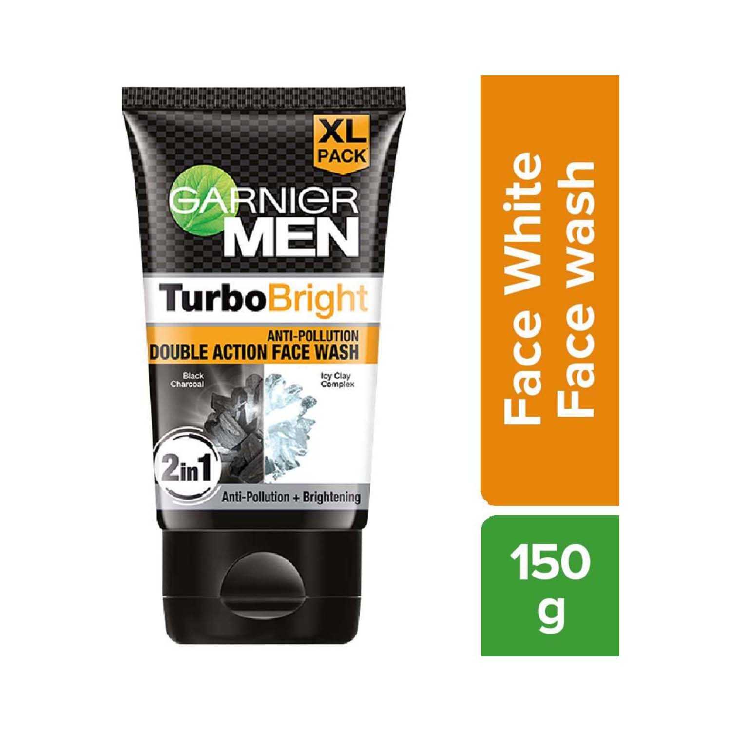 Garnier | Garnier Men Power White Double Action Charcoal Face Wash (150g)