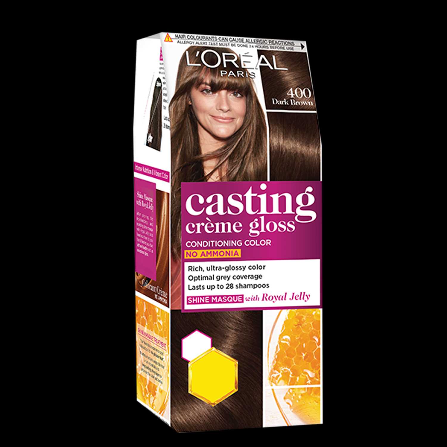 L'Oreal Paris | L'Oreal Paris Casting Crème Gloss Small Pack, 400 Dark Brown, 45g