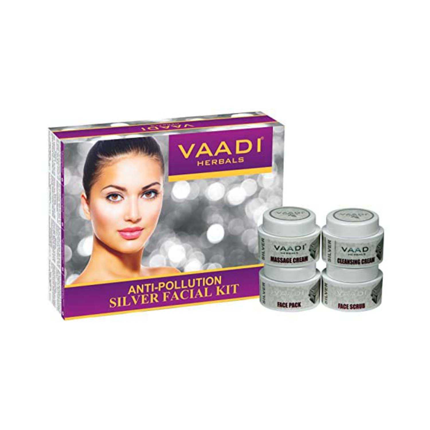 VAADI Herbals | Vaadi Herbals Anti Pollution Silver Facial Kit (4 Pcs)