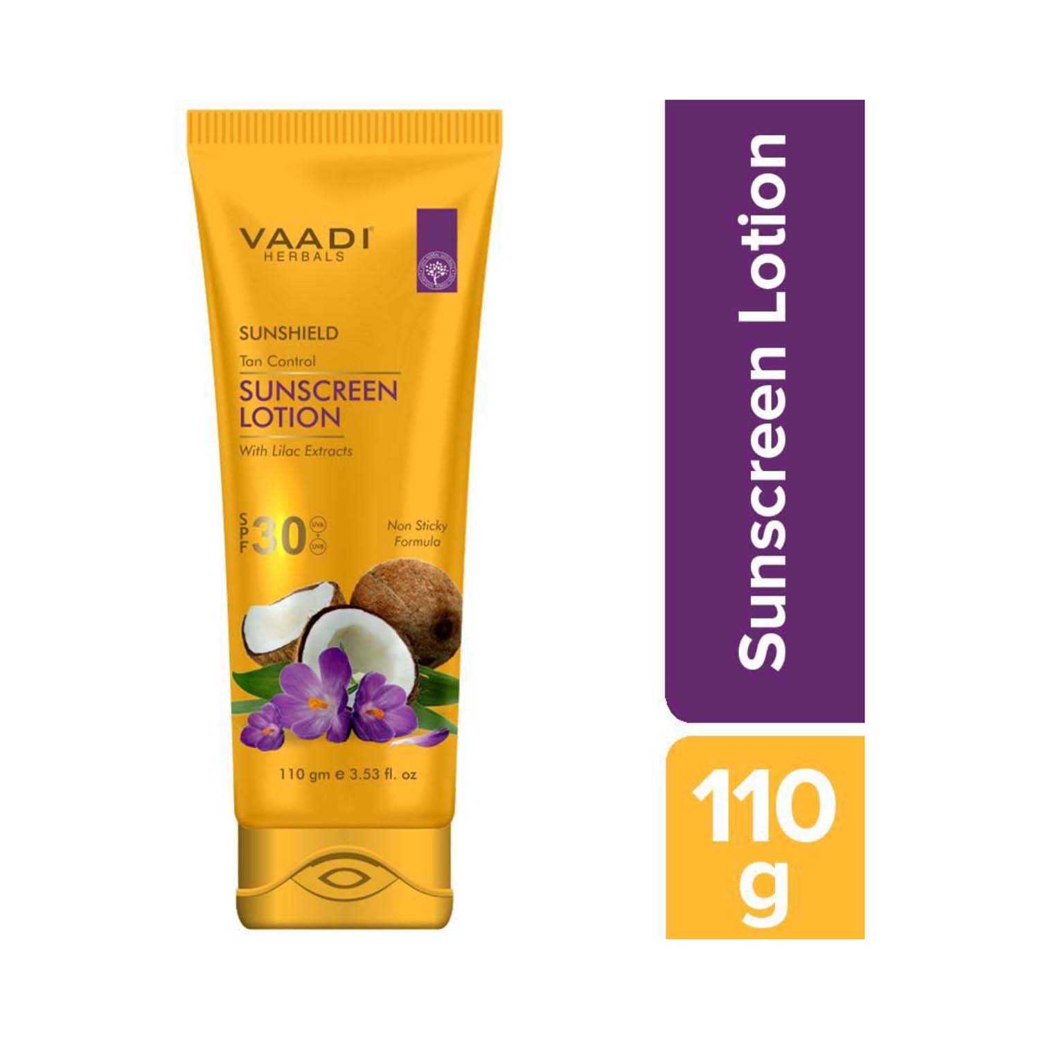 VAADI Herbals | Vaadi Herbals Sunscreen Lotion SPF 30 With Lilac Extract (110g)