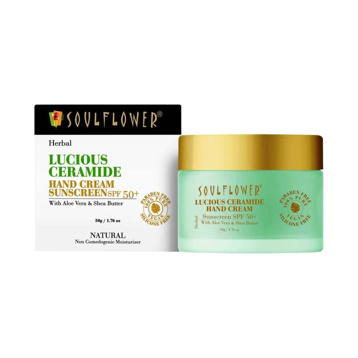 Soulflower | Soulflower Lucious Ceramide Hand Cream SPF 50+ (50g)