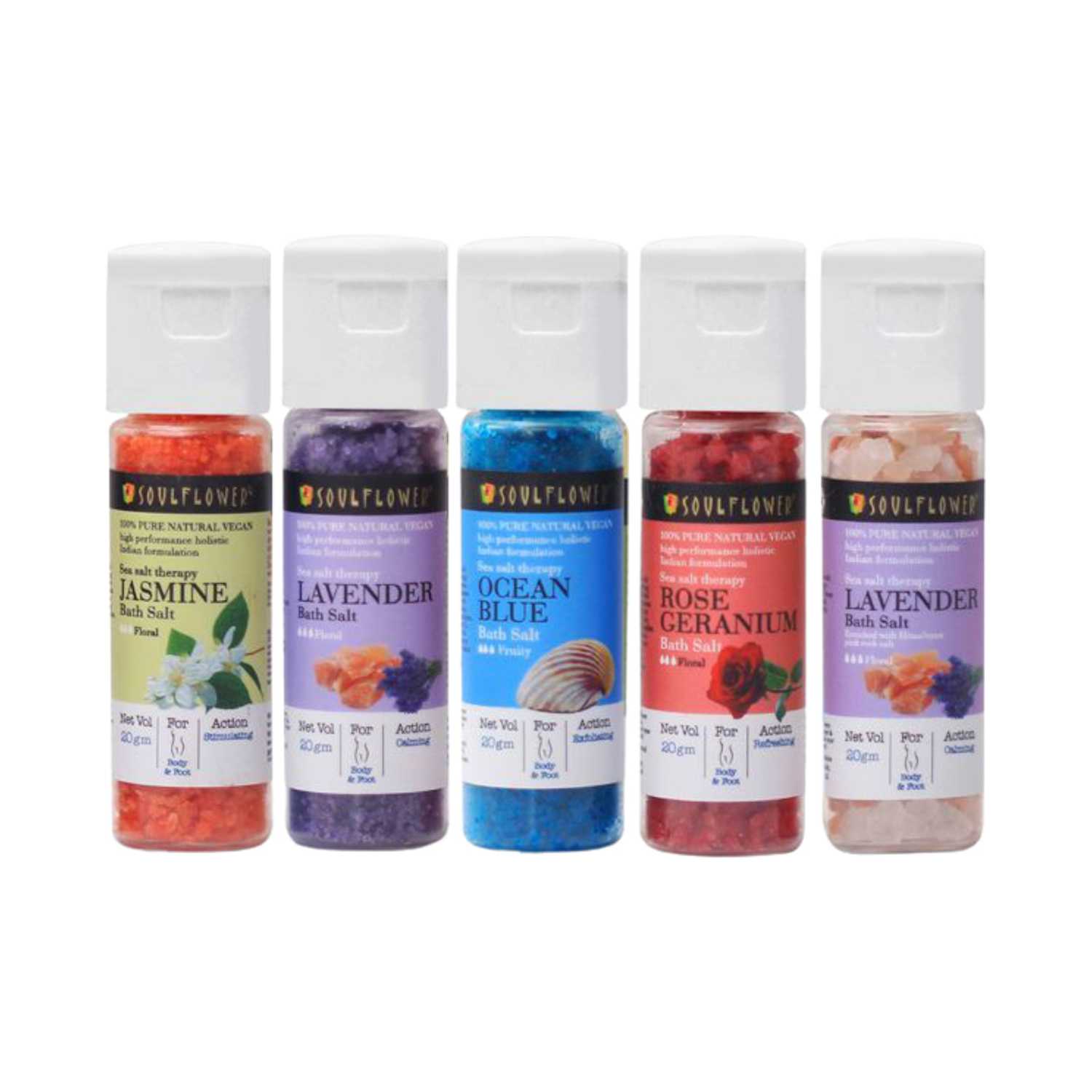 Soulflower | Soulflower Bath Salt Special Gift Set - (5 Pcs)