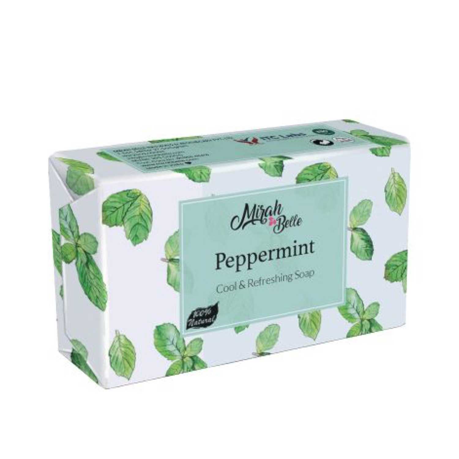 Mirah Belle | Mirah Belle Organic Peppermint Cool and Refreshing Soap Bar (125g)