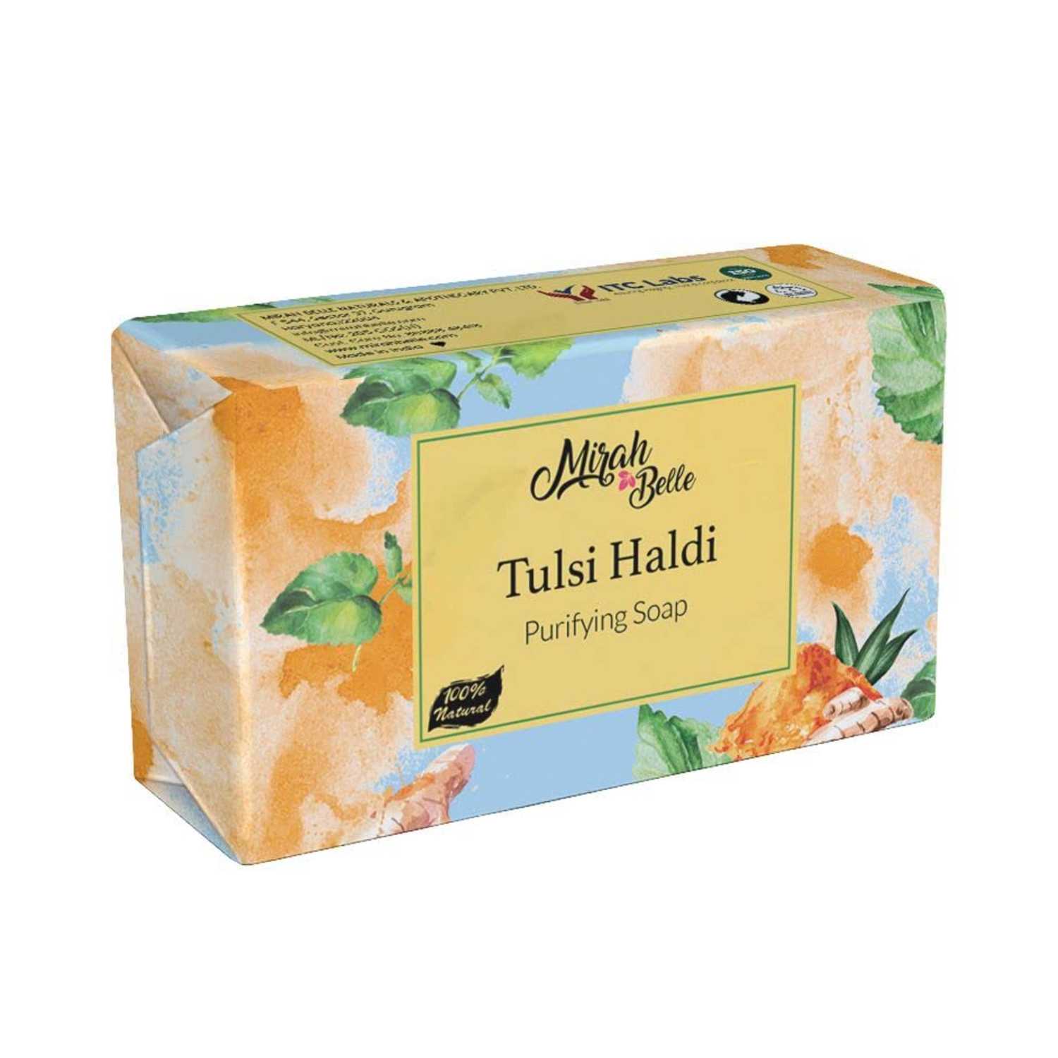 Mirah Belle | Mirah Belle Organic Tulsi Haldi Purifying Soap Bar (125g)