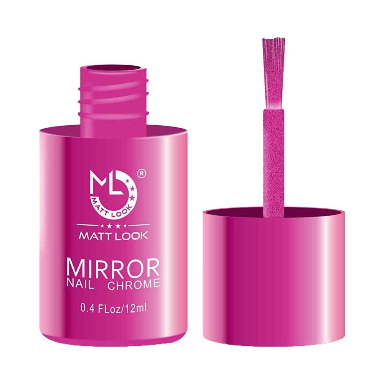 Matt Look | Matt Look Shine Like Mirror Nail Chrome - 05 Pink-B (12ml)