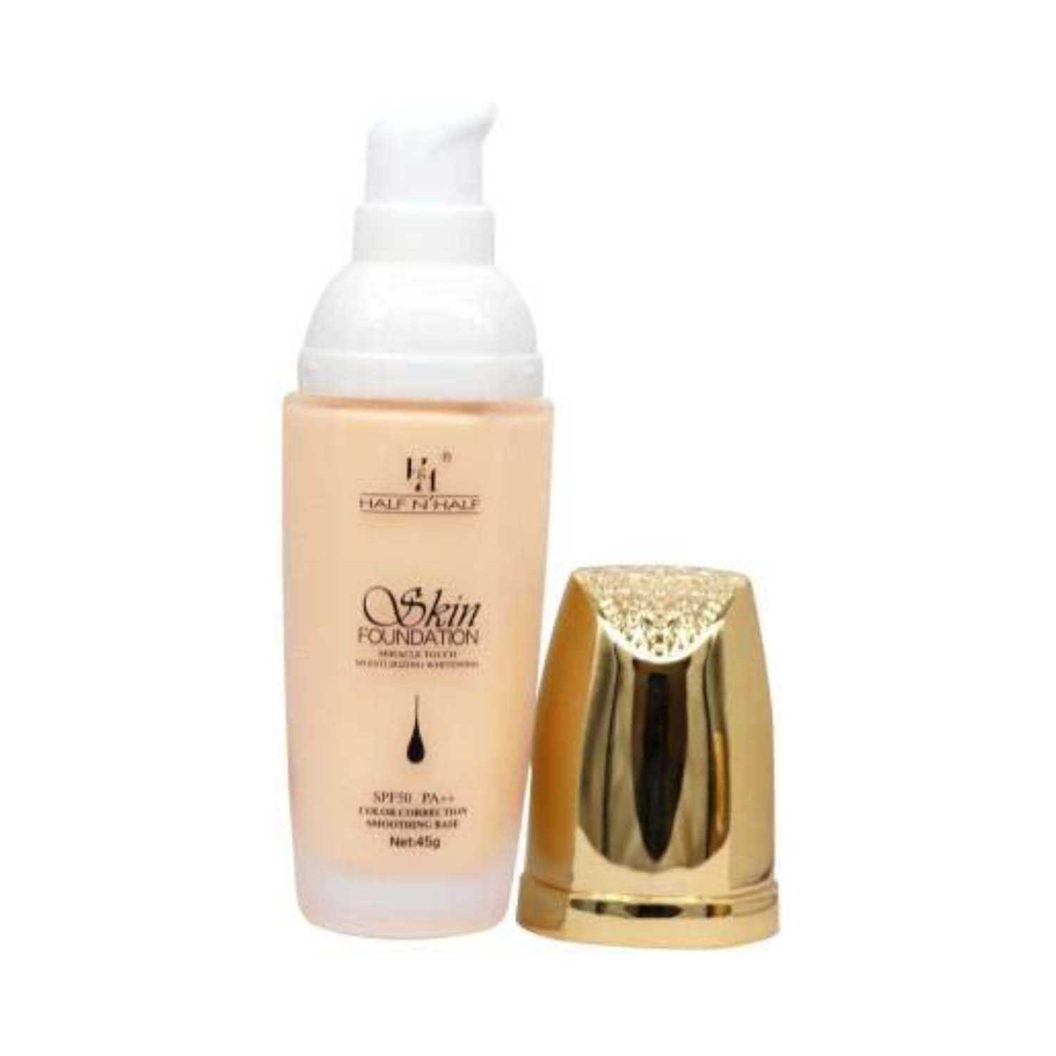 Half N Half | Half N Half Miracle Touch Skin Foundation SPF 50 Pa++ - 01 Neutral Beige (45g)