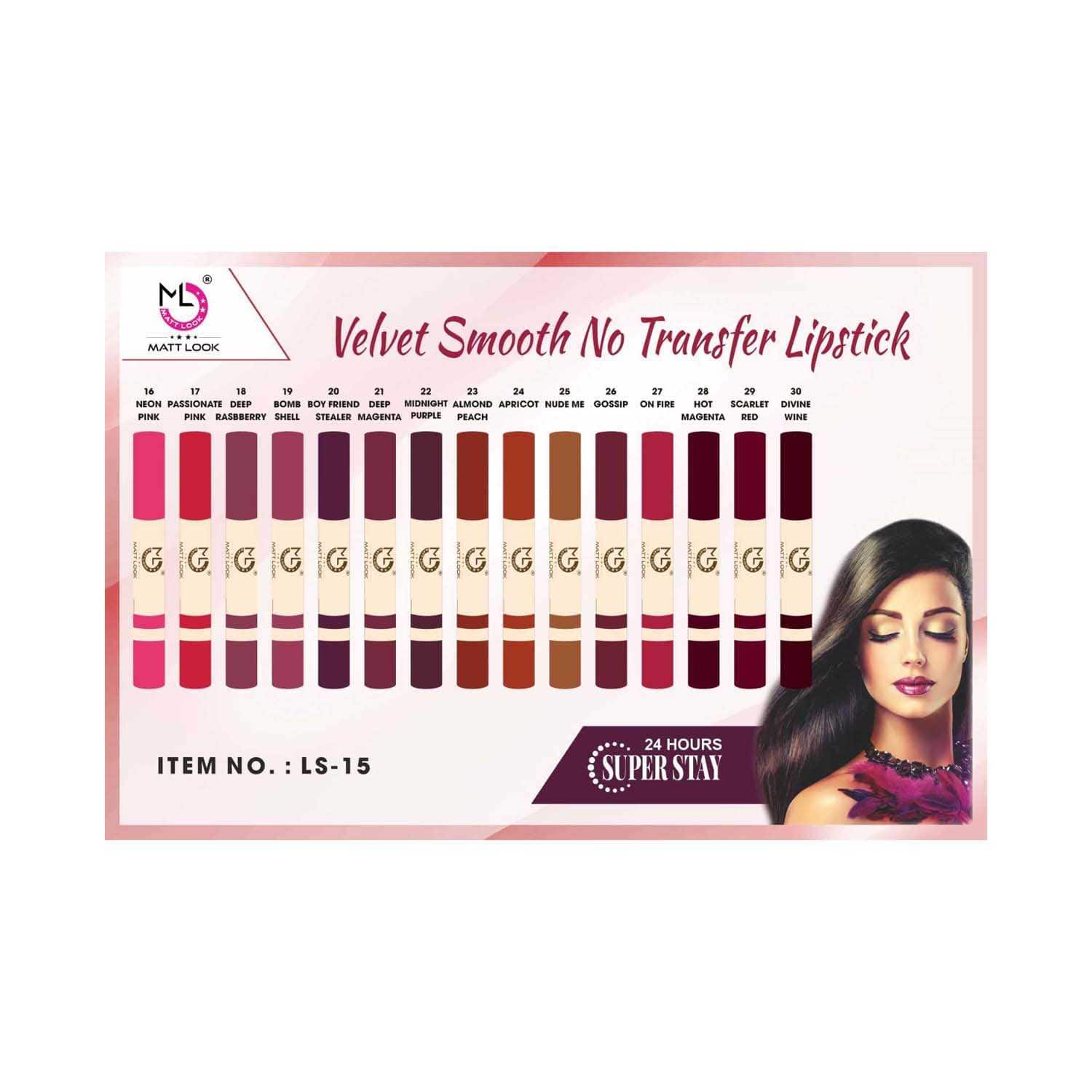 Matt Look | Matt Look Velvet Smooth Non-Transfer Lipstick - 11 Cafe Frappe (2g)
