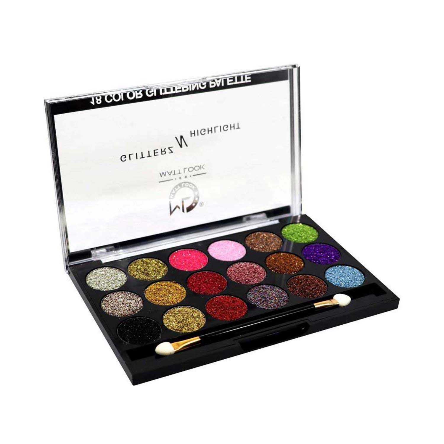 Matt Look | Matt Look Glitters N Highlight Eyeshadow Palette - Limited Edition (18g)