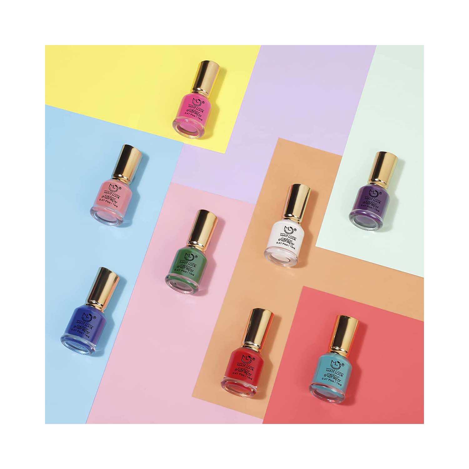 Matt Look | Matt Look Nails Makeup Colour Therapy Nail Polish - 22 Shade (14ml)