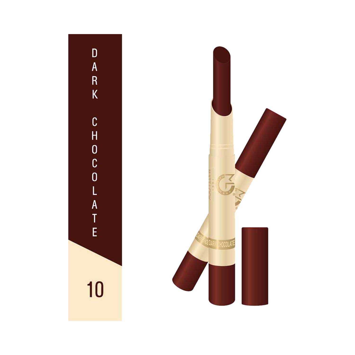 Matt Look | Matt Look Velvet Smooth Non-Transfer Lipstick - 10 Dark Chocolate (2g)