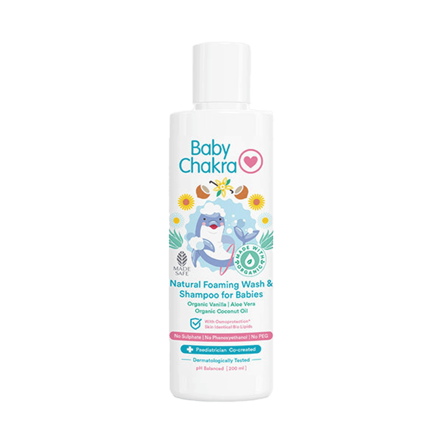 BabyChakra | BabyChakra Natural Foaming Wash & Shampoo for Babies (200ml)