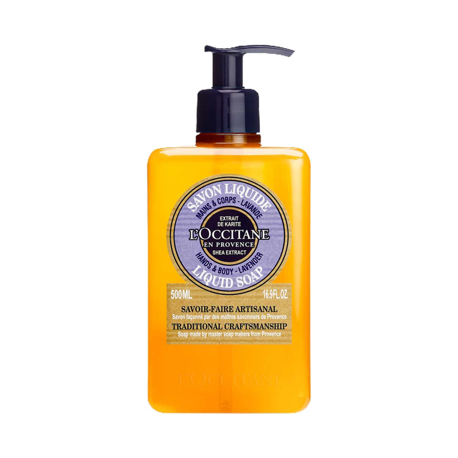 L'occitane | L'Occitane Shea Hands & Body Lavender Liquid Soap - (500ml)