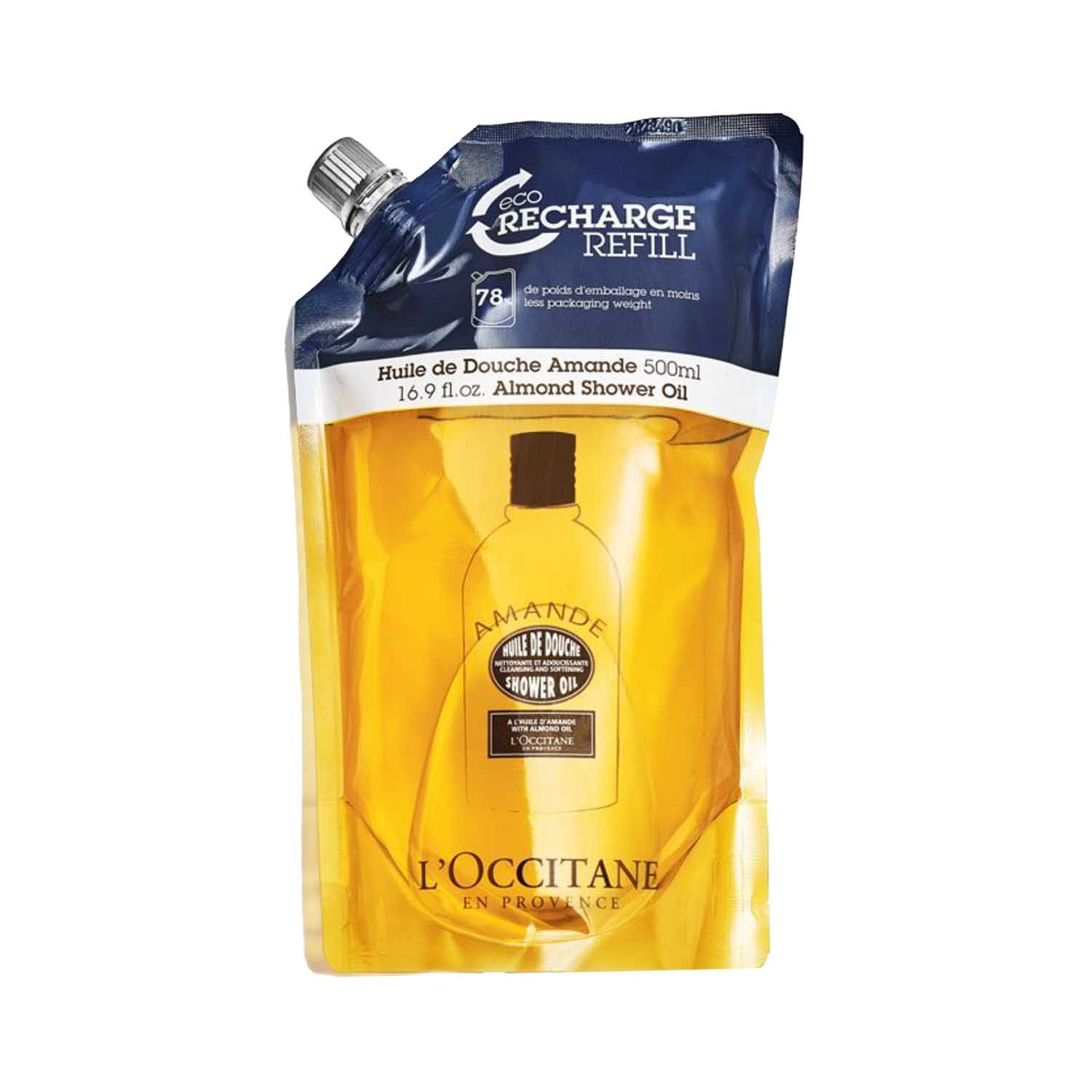 L'occitane | L'Occitane Almond Shower Oil Eco-Refill - (500ml)