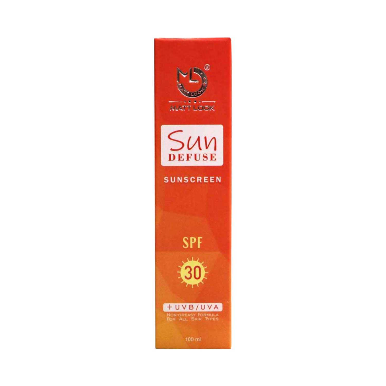 Matt Look | Matt Look Sun Defuse SPF 30 Sunscreen - 01 Shade (100ml)