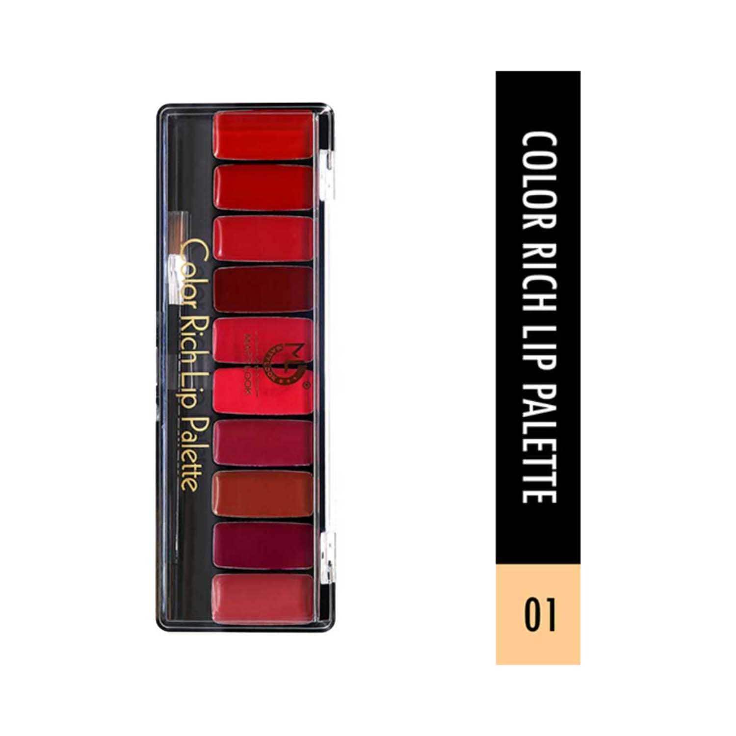 Matt Look | Matt Look 10 Colour Rich Lip Palette - 01 Multicolor (8g)
