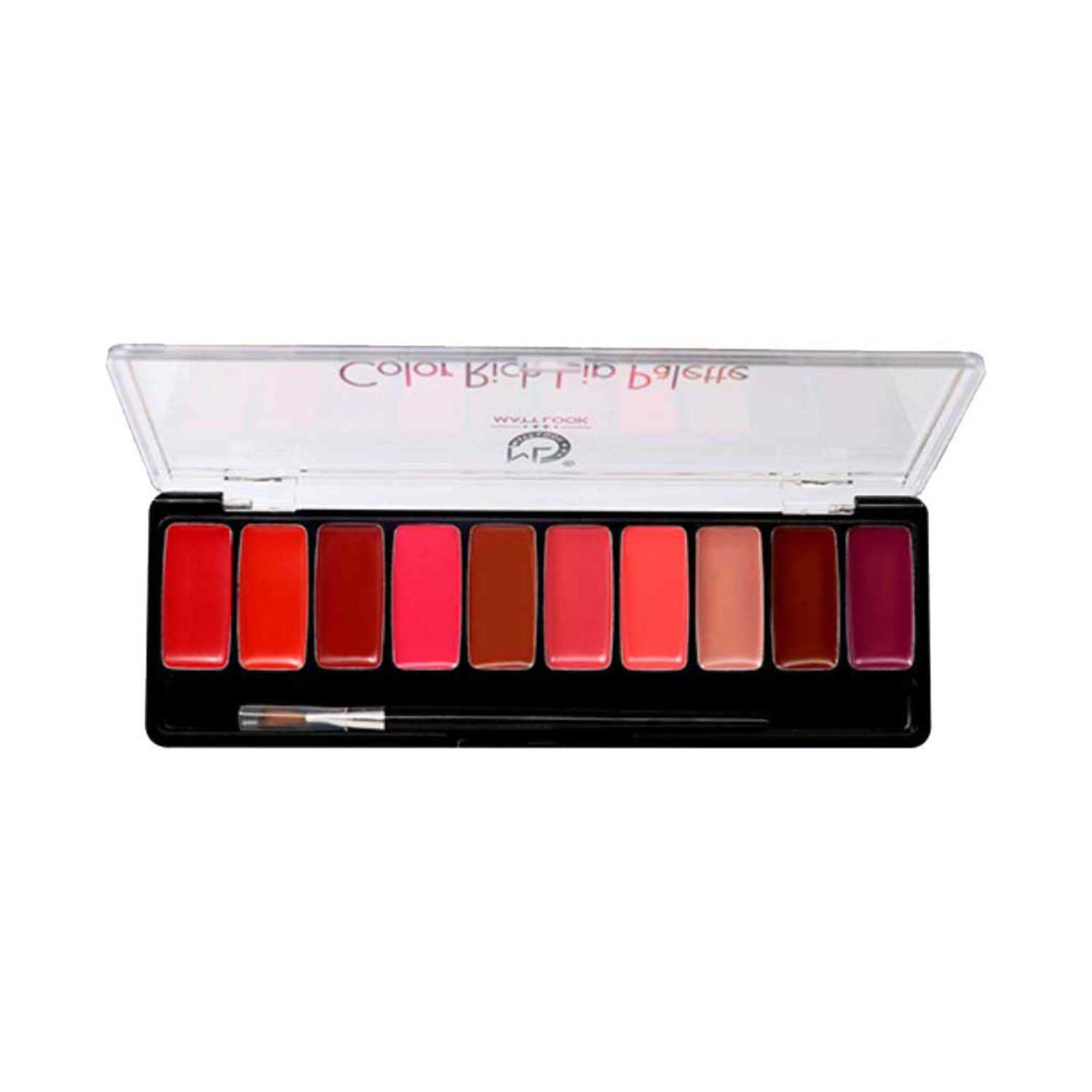 Matt Look | Matt Look 10 Colour Rich Lip Palette - 02 Multicolor (8g)