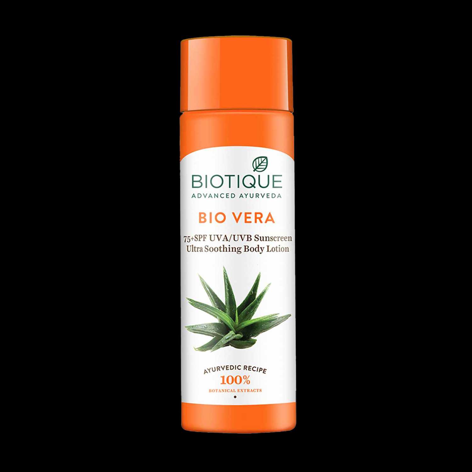 Biotique | Biotique Bio Vera 75+ SPF UVA/UVB Sunscreen Ultra Soothing Body Lotion - (190ml)