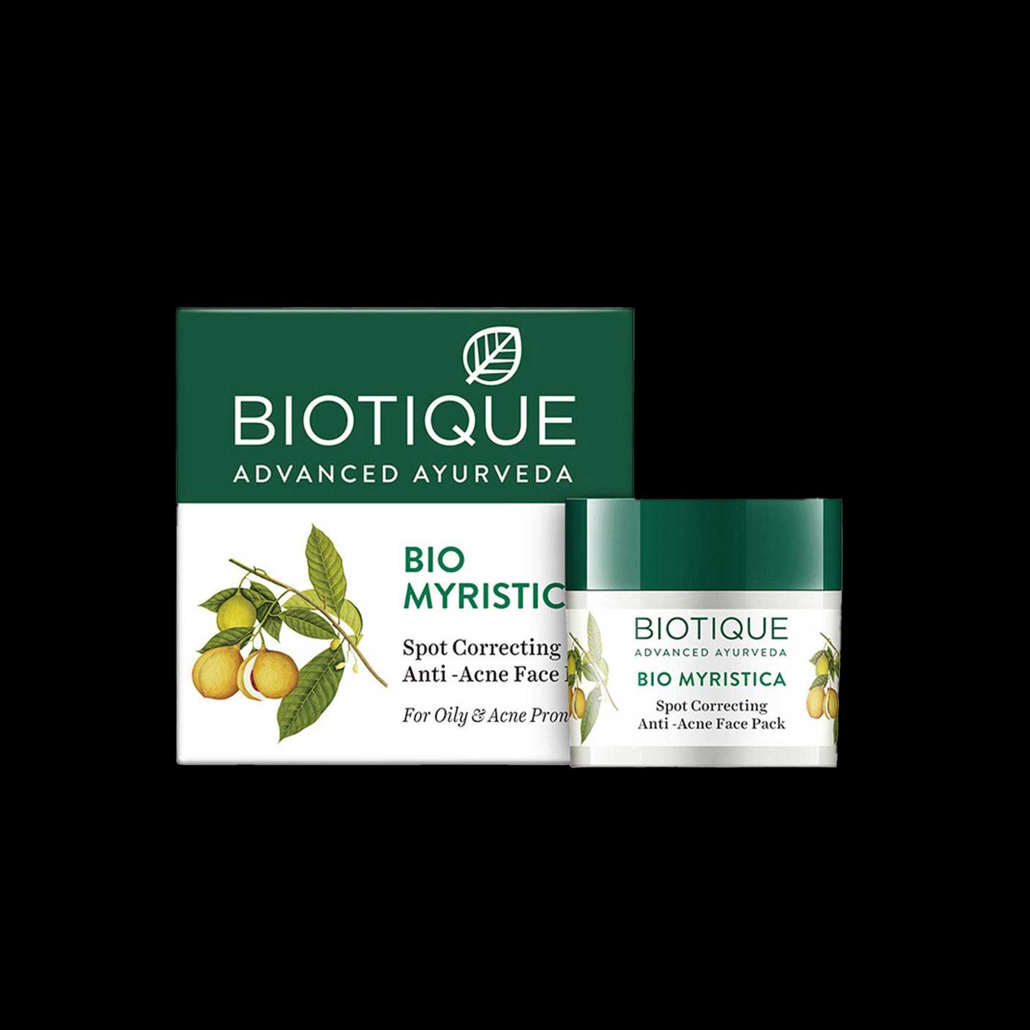 Biotique | Biotique Bio Myristica Spot Correcting Anti-Acne Face Pack - (20g)