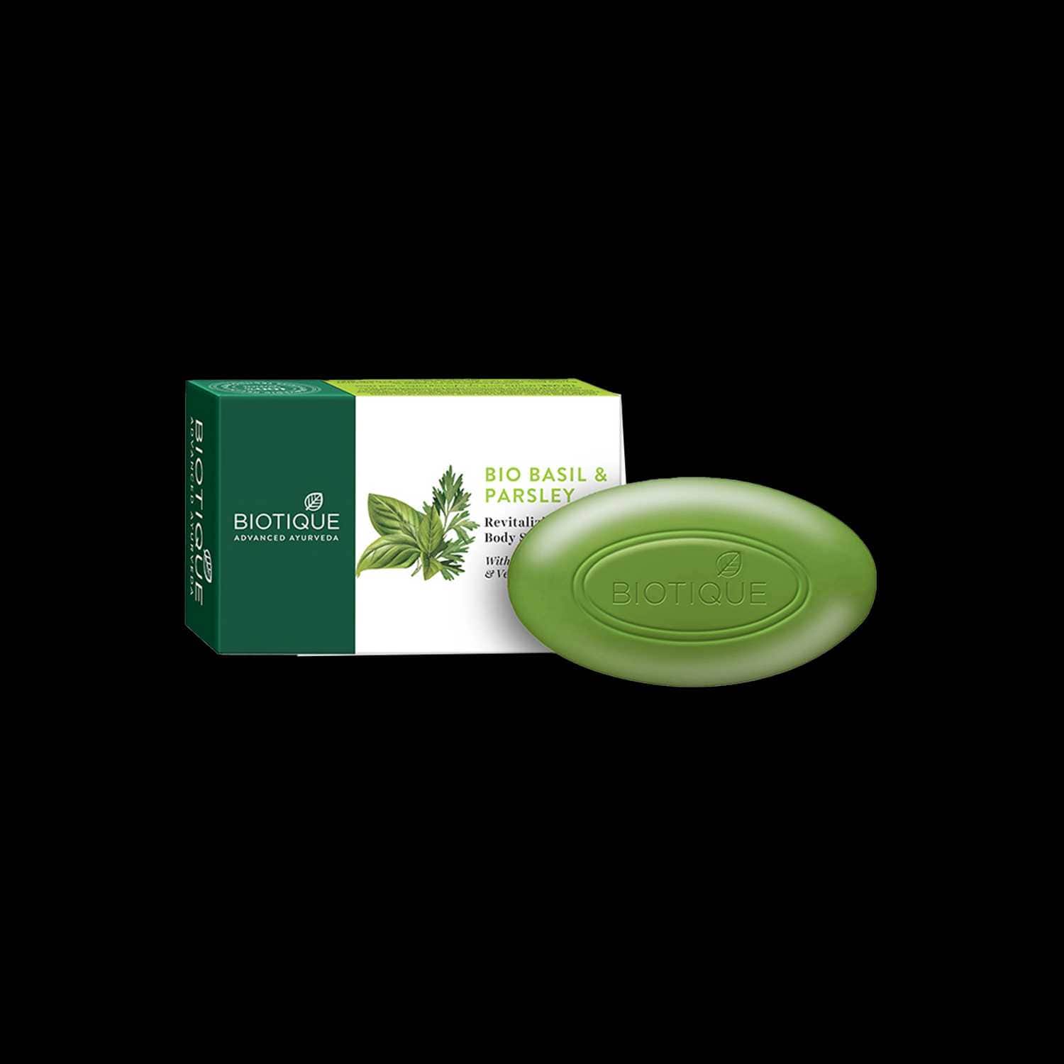 Biotique | Biotique Basil & Parsley Revitalizing Bathing Bar - (75g)