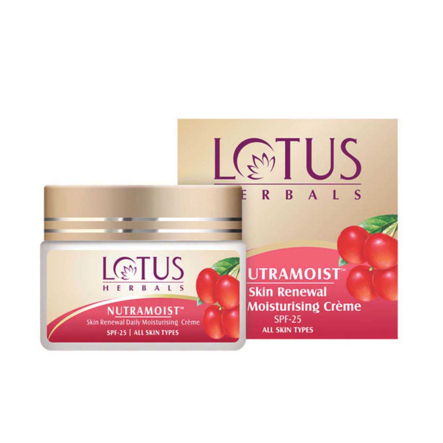 Lotus | Lotus Herbals Nutramoist Skin Renewal Daily Moisturising Cream SPF 25 - (50g)