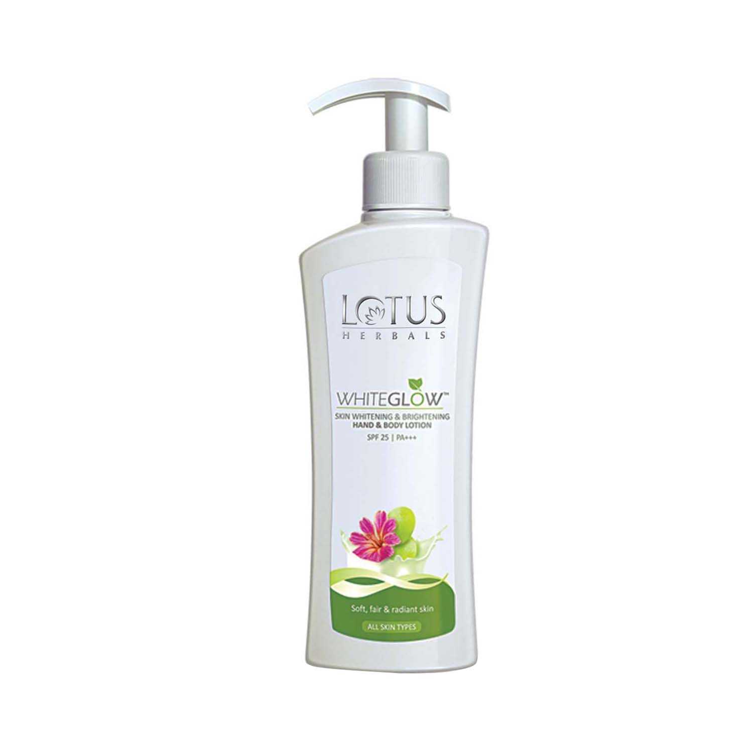 Lotus | Lotus Herbals Whiteglow Skin Whitening & Brightening Hand & Body Lotion SPF 25 PA+++ - (300ml)
