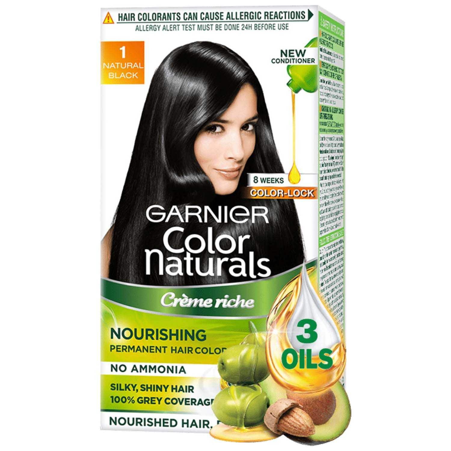 Garnier | Garnier Color Naturals Mini Creme Hair Color - Shade 1 Natural Black (35ml + 30g)
