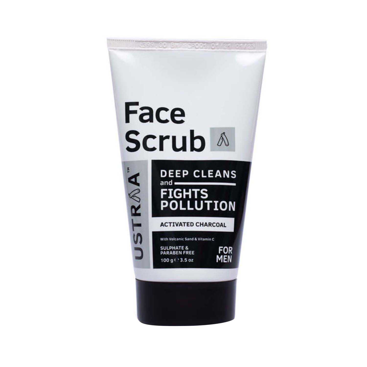 Ustraa | Ustraa Activated Charcoal Face Scrub - (100g)