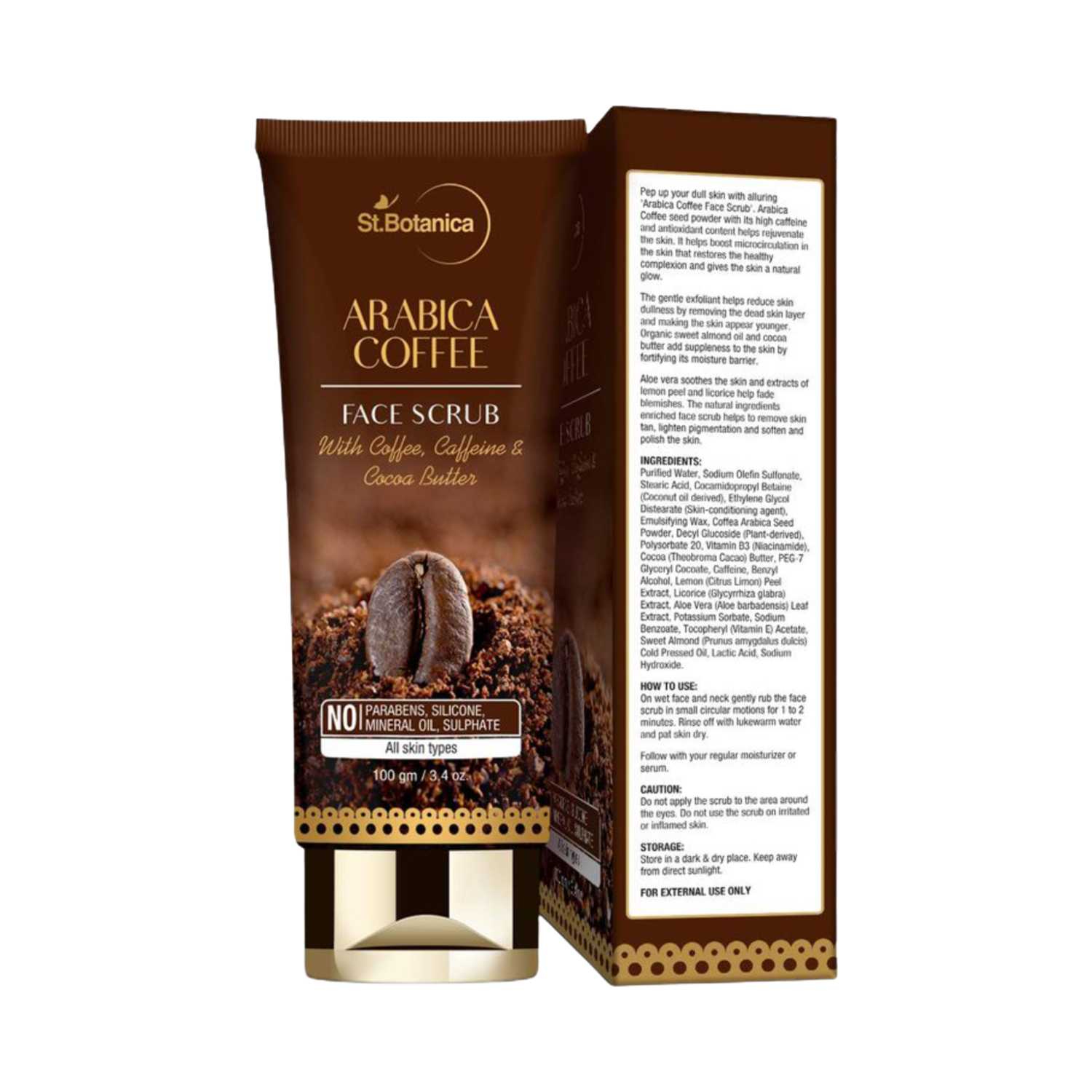 St.Botanica | St.Botanica Arabica Coffee Face Scrub - (100g)