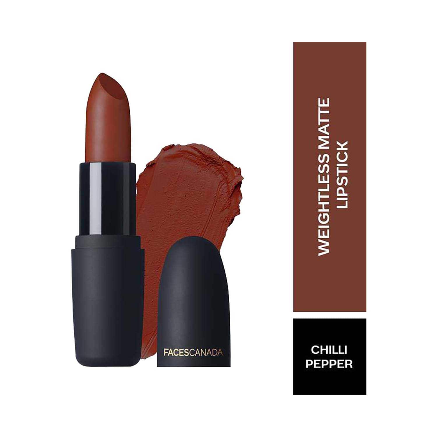 Faces Canada | Faces Canada Weightless Matte Finish Lipstick - 11 Chilli Pepper (4g)