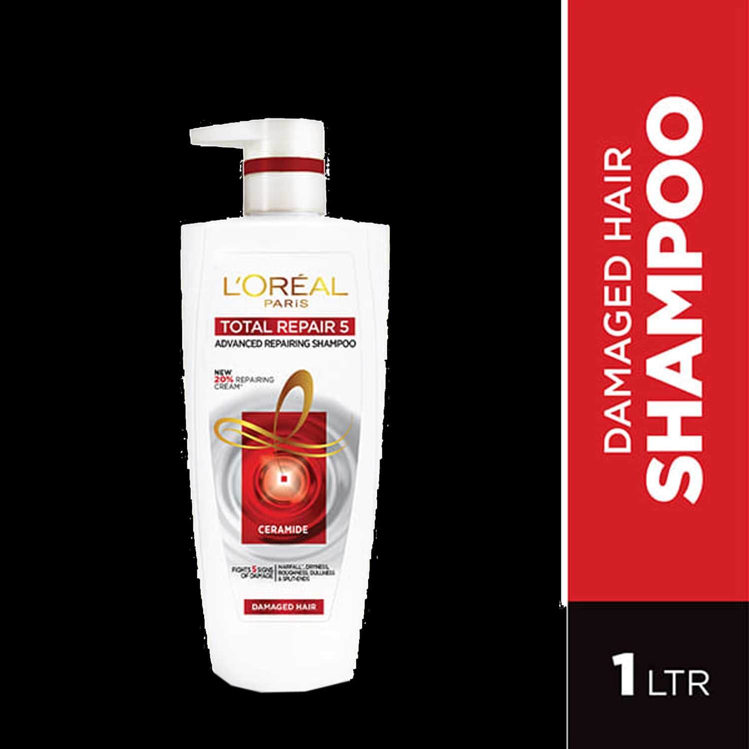 L'Oreal Paris | L'Oreal Paris Total Repair 5 Repairing Shampoo with Keratin XS, 1L