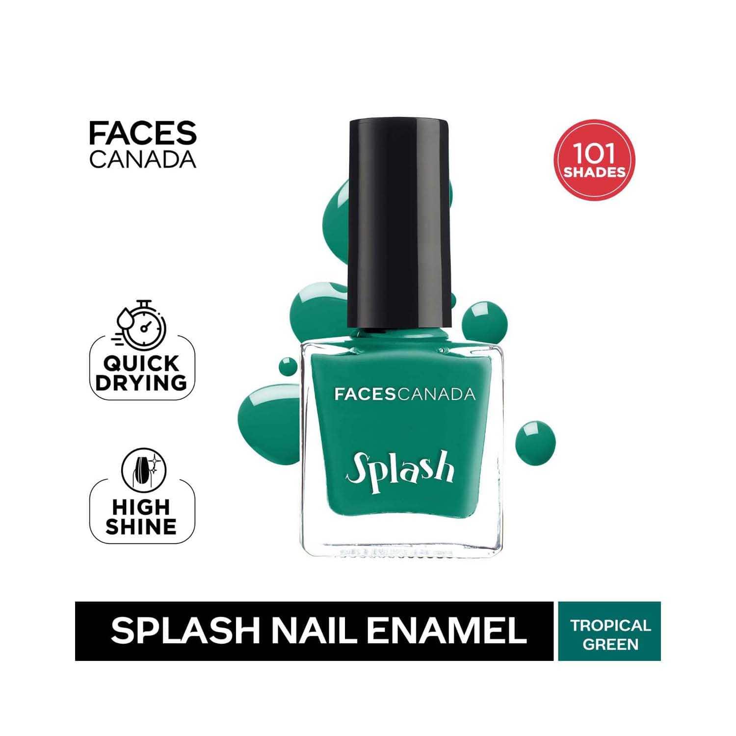 Faces Canada | Faces Canada Splash Nail Enamel - 59 Tropical Green (8ml)