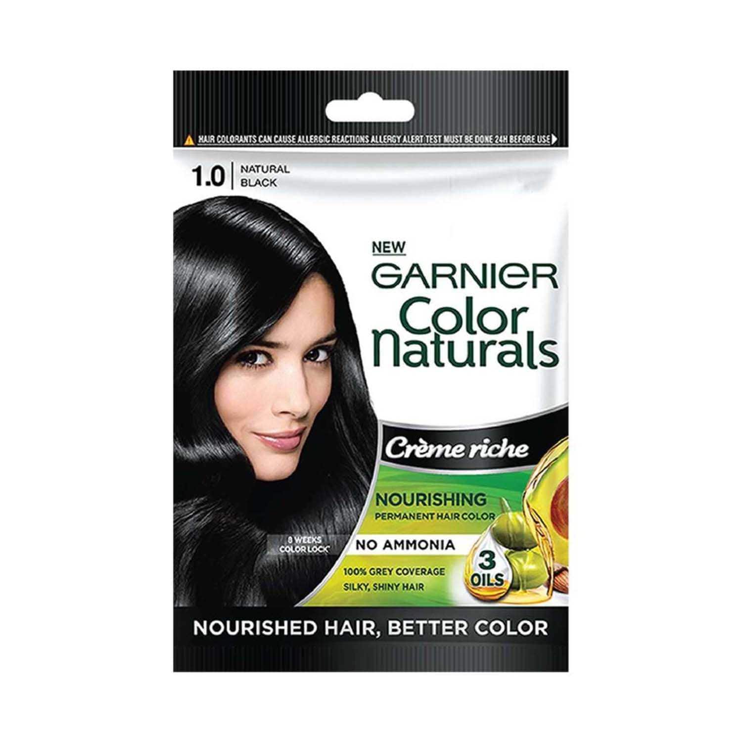 Garnier | Garnier Color Naturals Creme Riche Sachet - Shade 1 Natural Black (60g)