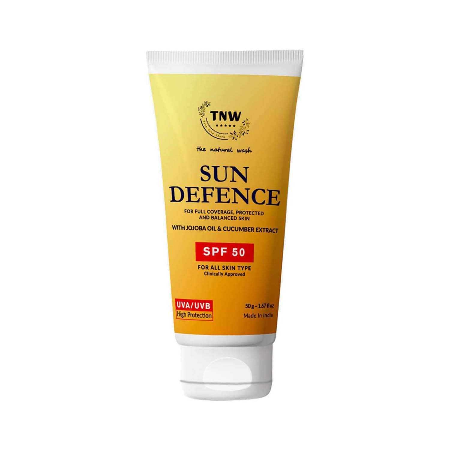 TNW The Natural Wash | The Natural Sun Defence SPF 50 Cream - (50g)