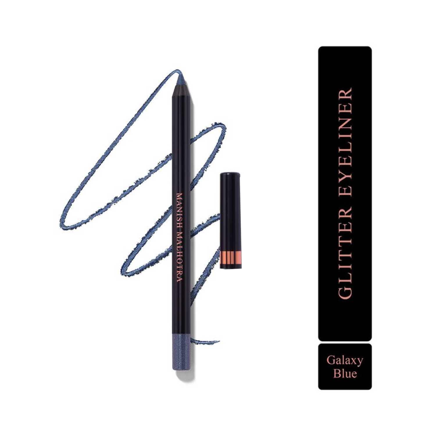 MYGLAMM | Myglamm Manish Malhotra Glitter Eyeliner - Galaxy Blue (1.2g)