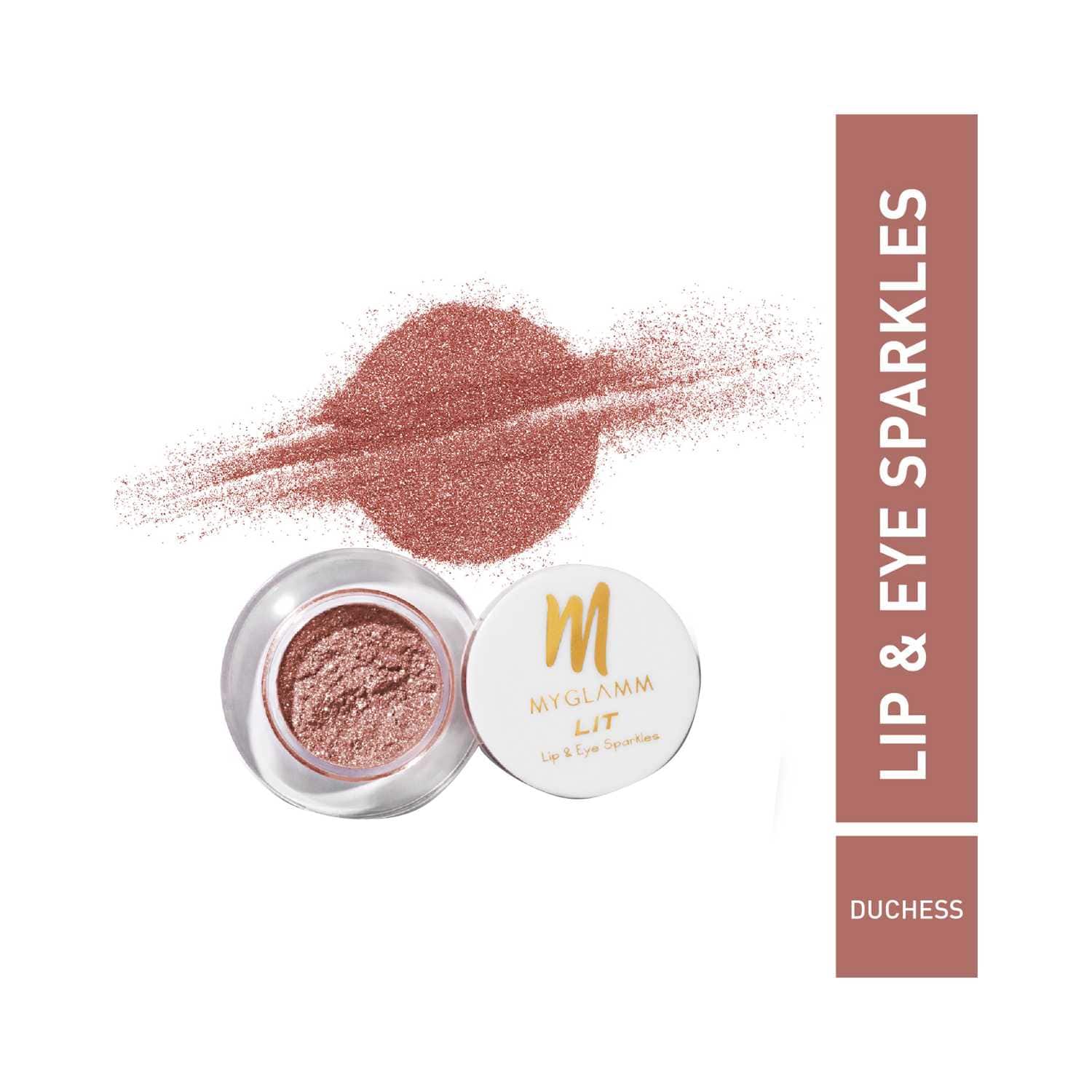 MYGLAMM | Myglamm LIT Lip & Eye Sparkles - Duchess (1.1g)