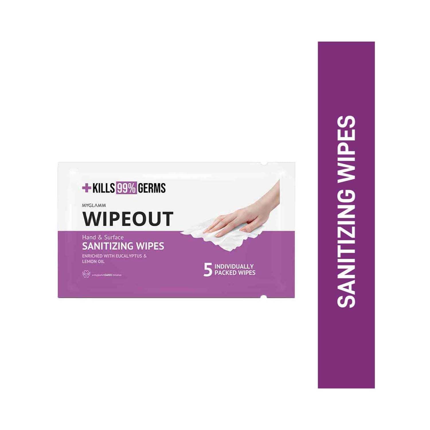 MYGLAMM | Myglamm Wipeout Sanitizing Wipes (5 Pcs)