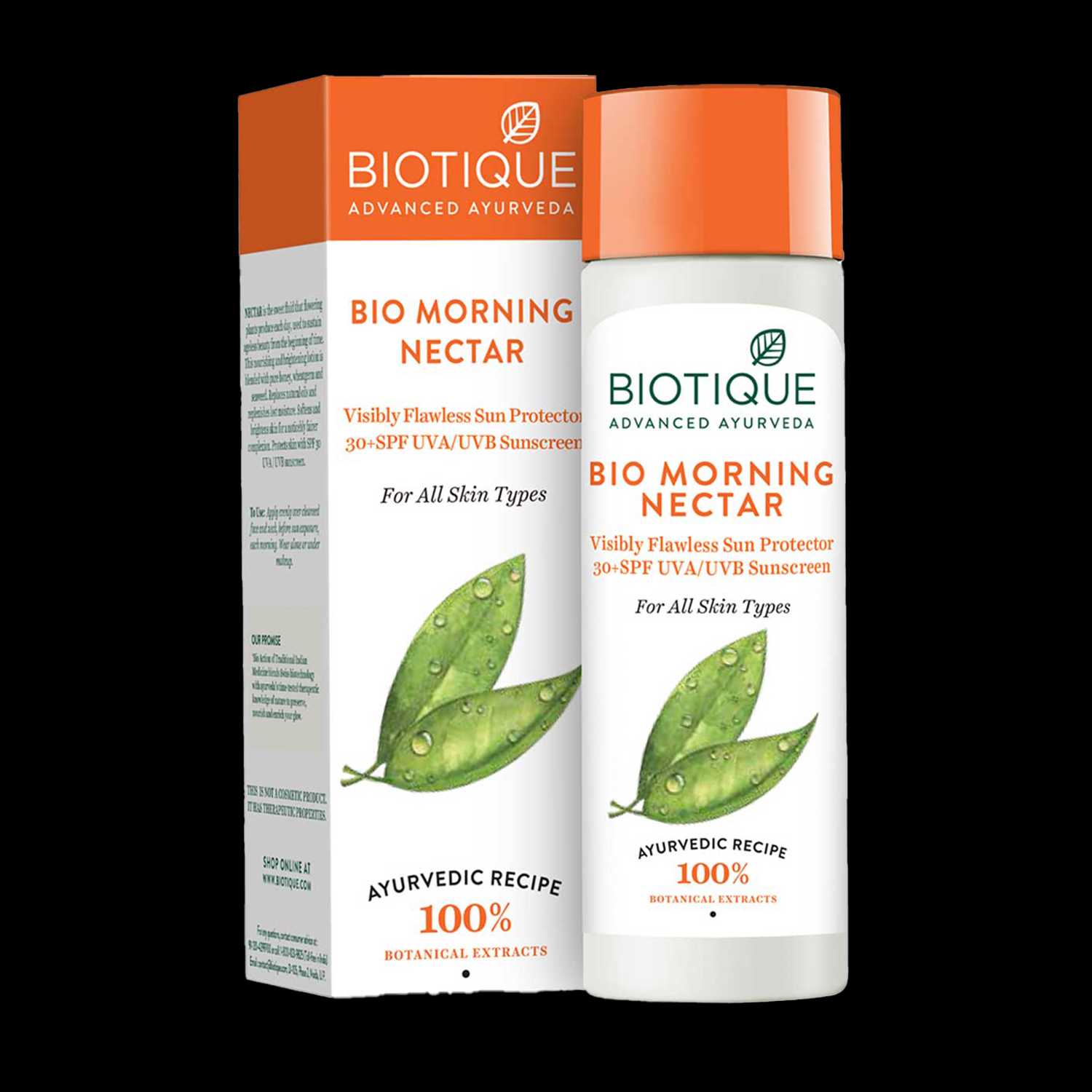 Biotique | Biotique Bio Morning Nectar Ultra Soothing Face Lotion SPF 30+ UVA/UVB Sunscreen - (120ml)
