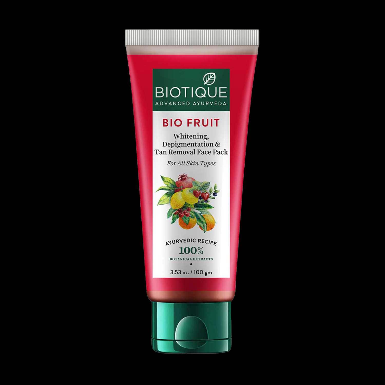 Biotique | Biotique Bio Fruit Whitening, Depigmentation & Tan Removal Face Pack - (100g)