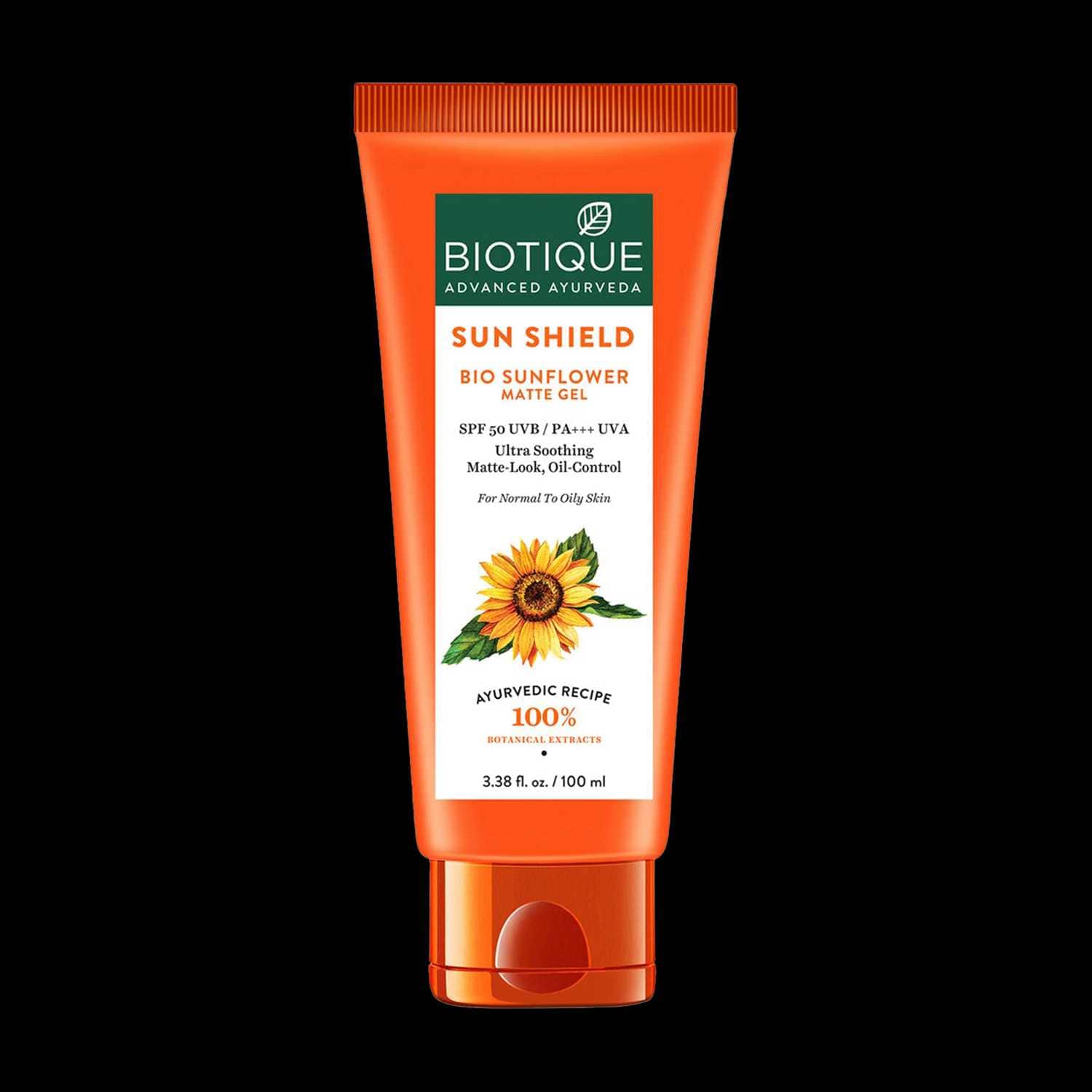 Biotique | Biotique Bio Sunflower Matte Gel Sun Shield SPF 50 Pa+++ - (100ml)