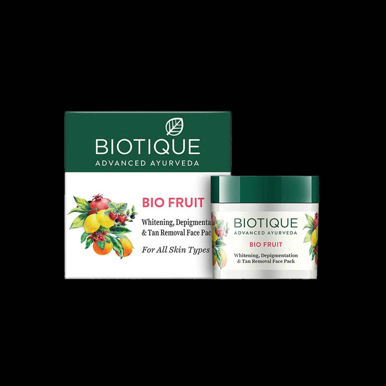 Biotique | Biotique Bio Fruit Whitening, Depigmentation & Tan Removal Face Pack - (50g)